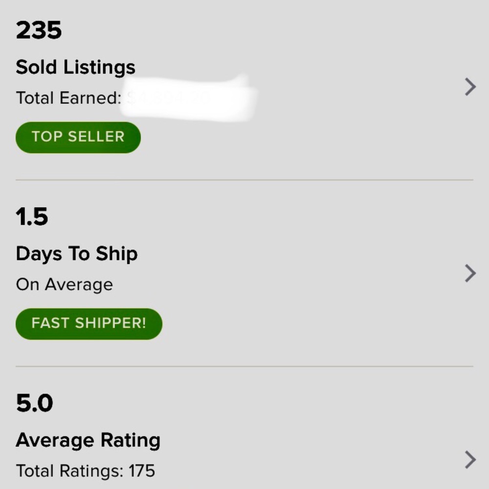 Buy with Confidence...these are our POSH STATS!